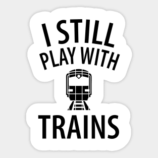 train railwayman trains driver Sticker